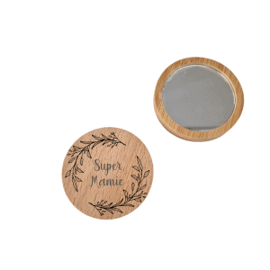 Miroir de poche mamie branche