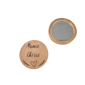 Miroir de poche mamie personnalisé