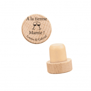 Bouchon de vin mamie personnalisé