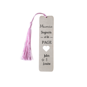 Marque page coeur mamie