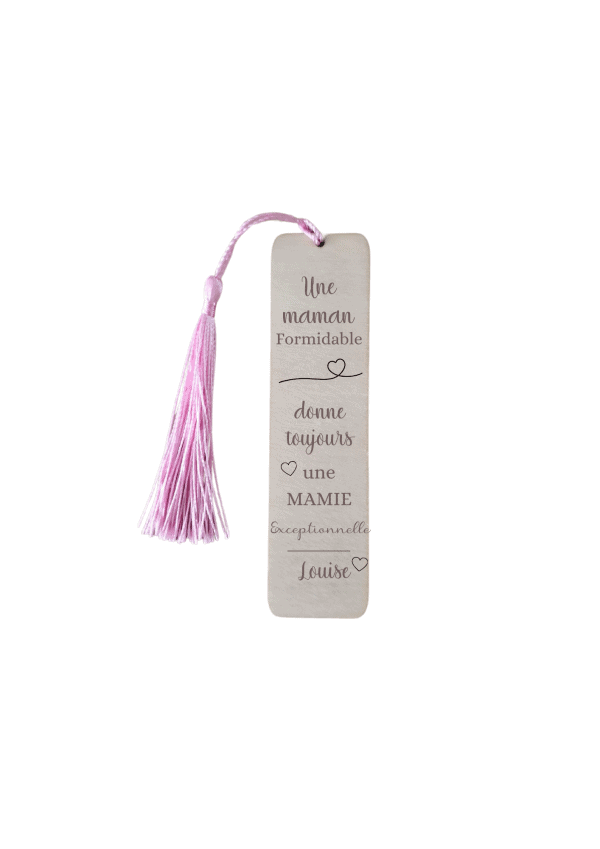 Marque page coeurs maman