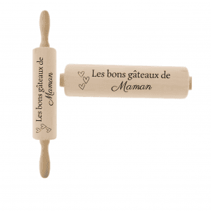 Rouleau à pâtisserie maman coeurs