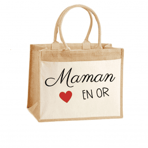 Sac cabas maman en or