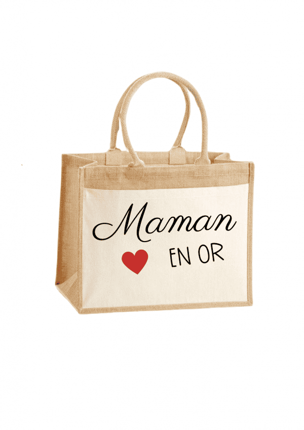 Sac cabas maman en or