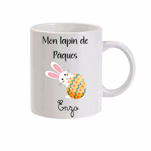 Mug de Pâques Personnalisé lapin