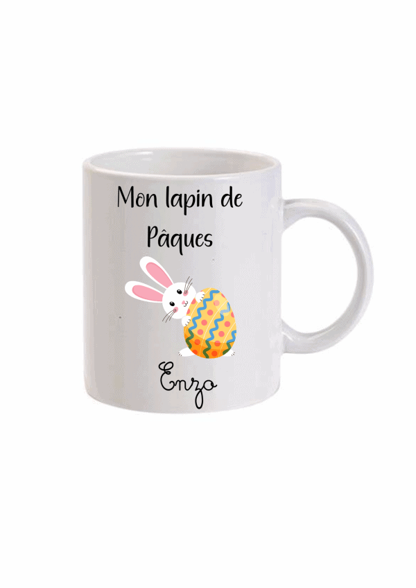 Mug de Pâques Personnalisé lapin
