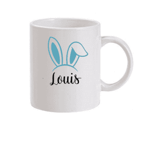 Mug de Pâques Personnalisé oreilles