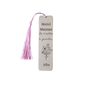 Marque page fleurs maman