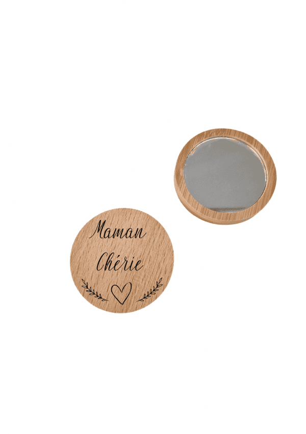 Miroir de poche maman chérie
