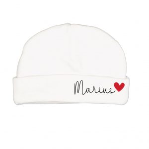 Bonnet de naissance coeur