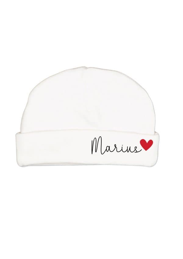 Bonnet de naissance coeur