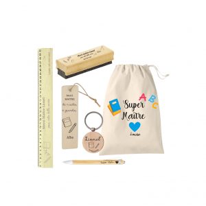 Coffret fin d’année scolaire bleu