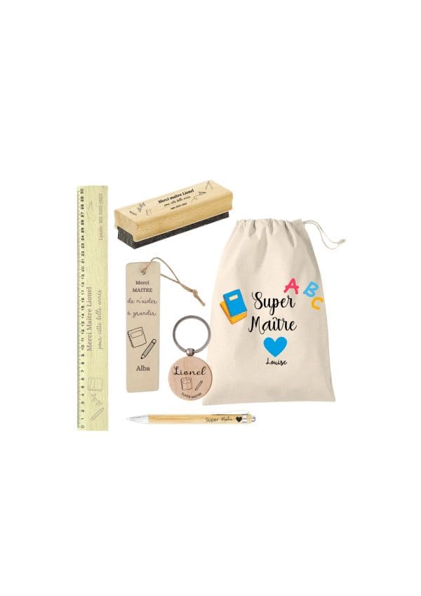Coffret fin d’année scolaire bleu