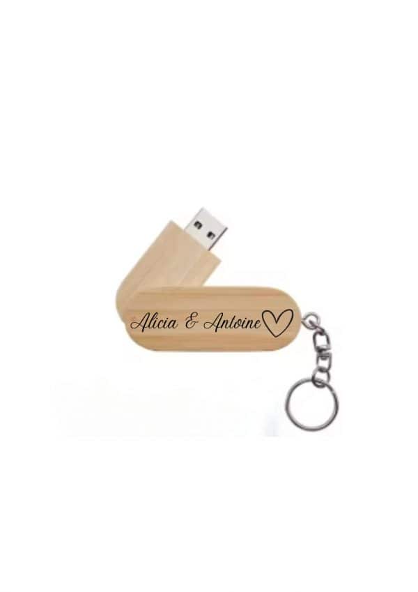 Porte-clé USB coeur