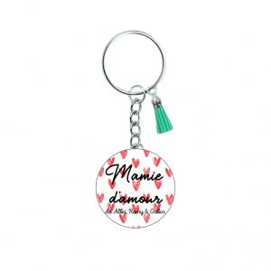 Porte-Clé Personnalisable coeurs