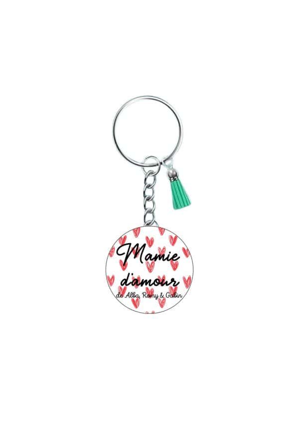 Porte-Clé Personnalisable coeurs