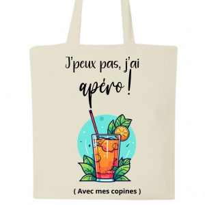 Tote Bag Apéro J’peux pas