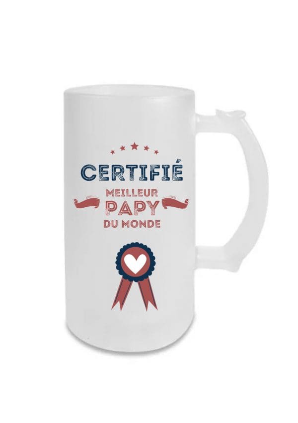 Chope de Bière Personnalisée certifié