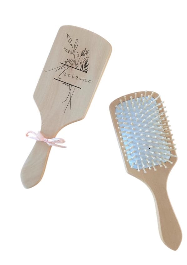Brosse personnalisée en bois