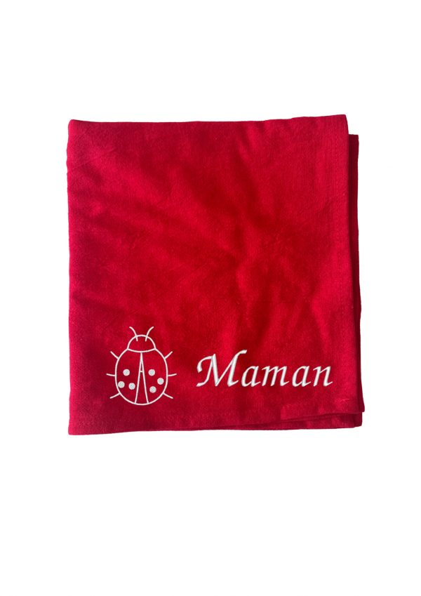 serviette de table brodée personnalisée