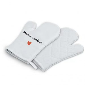 Gant de cuisine motif coeur