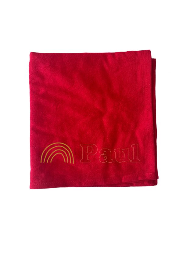 serviette de table brodée personnalisée