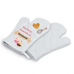 Gant de cuisine motifs pâtisserie