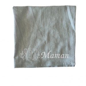 serviette de table personnalisée vert