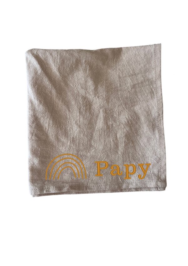 serviette de table personnalisée