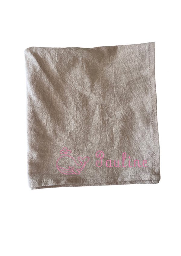 serviette de table personnalisée