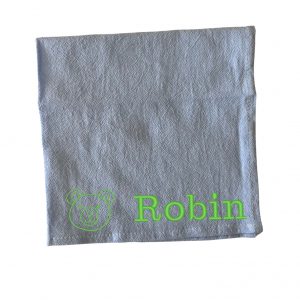 serviette de table personnalisée bleu