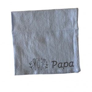 serviette de table personnalisée bleu