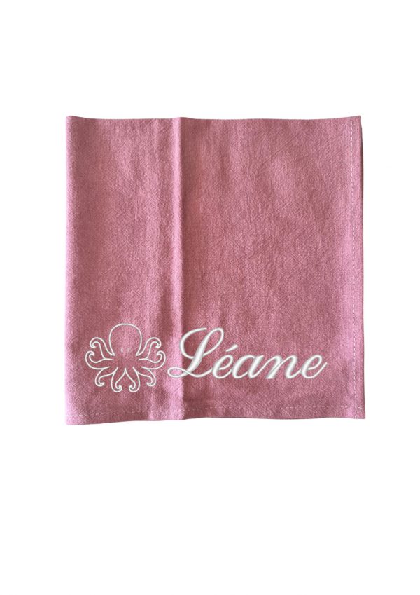 serviette de table personnalisée
