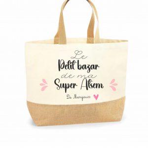 Sac tote bag splash rose