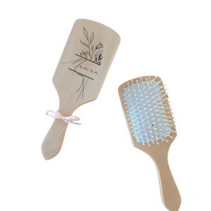 Brosse personnalisée fleurs