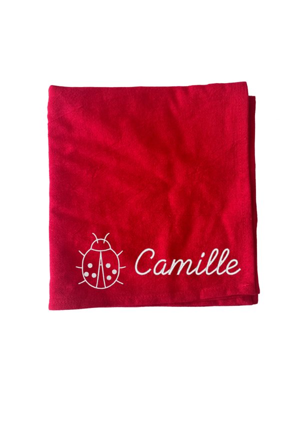 serviette de table brodée personnalisée