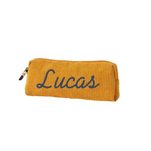 Trousse côtelé moutarde