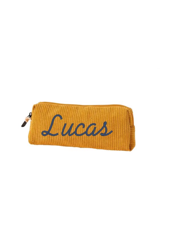 Trousse côtelé moutarde