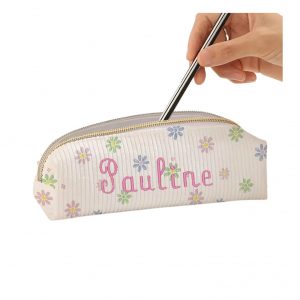 Trousse côtelé fleurs