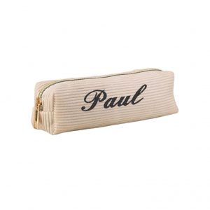 Trousse côtelé beige