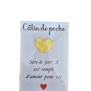 Câlin de poche jaune