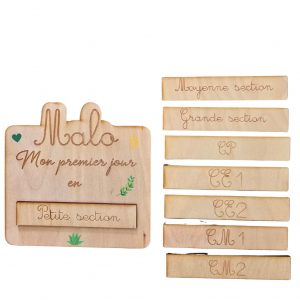 Pancarte Rentrée Feuillage bohème