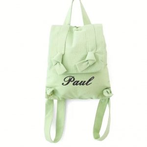 Sac à dos brodé Muslin Pistache