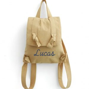 Sac à dos brodé Muslin Sable