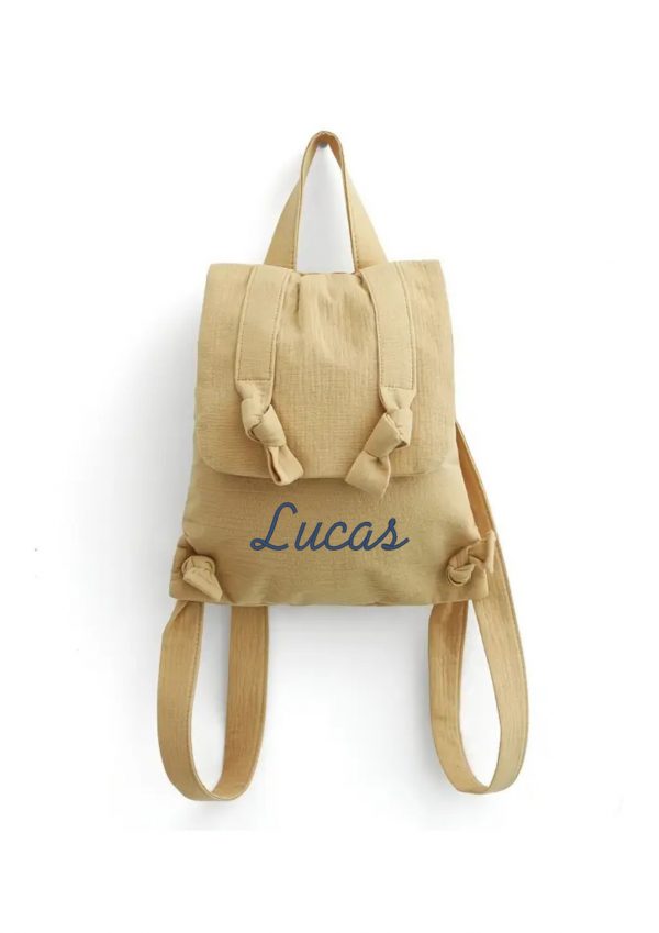 Sac à dos brodé Muslin Sable
