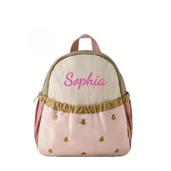 Sac à dos brodé pommes douces